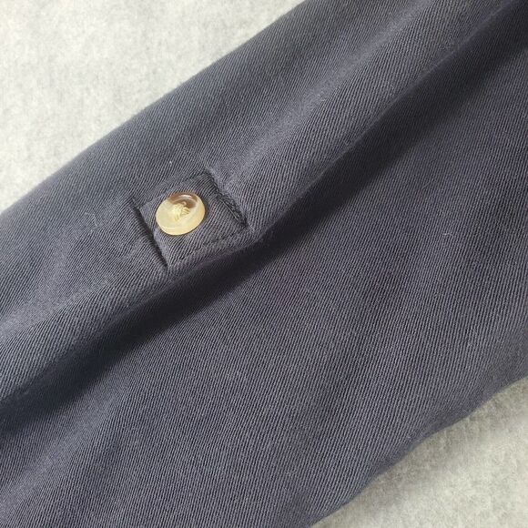 Harper Shirt Womens Large Blue Long Sleeve Flowy Relaxed Button Up Top - Picture 6 of 8